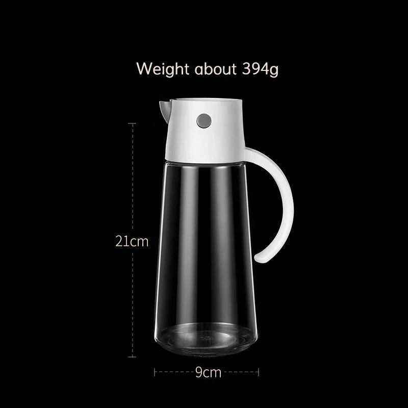 High End Wholesale 550ml 650ml Oil & Vinegar Soy Sauce Bottle Glass Kitchen Olive Oil Bottle