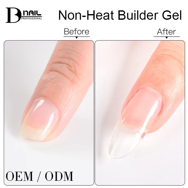 ICE NOVA Non-Heat Gel Builder 15ml Private Label No Heat Brush Sculpting Colors Poly Liquid Extension Gel