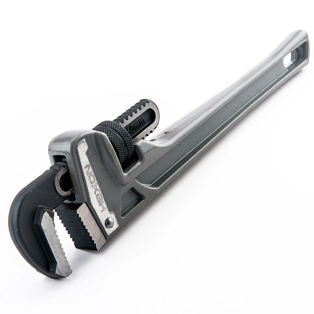 Drop Forged Aluminum Adjustable Plumbing Wrench Tool Straight Pipe Wrench