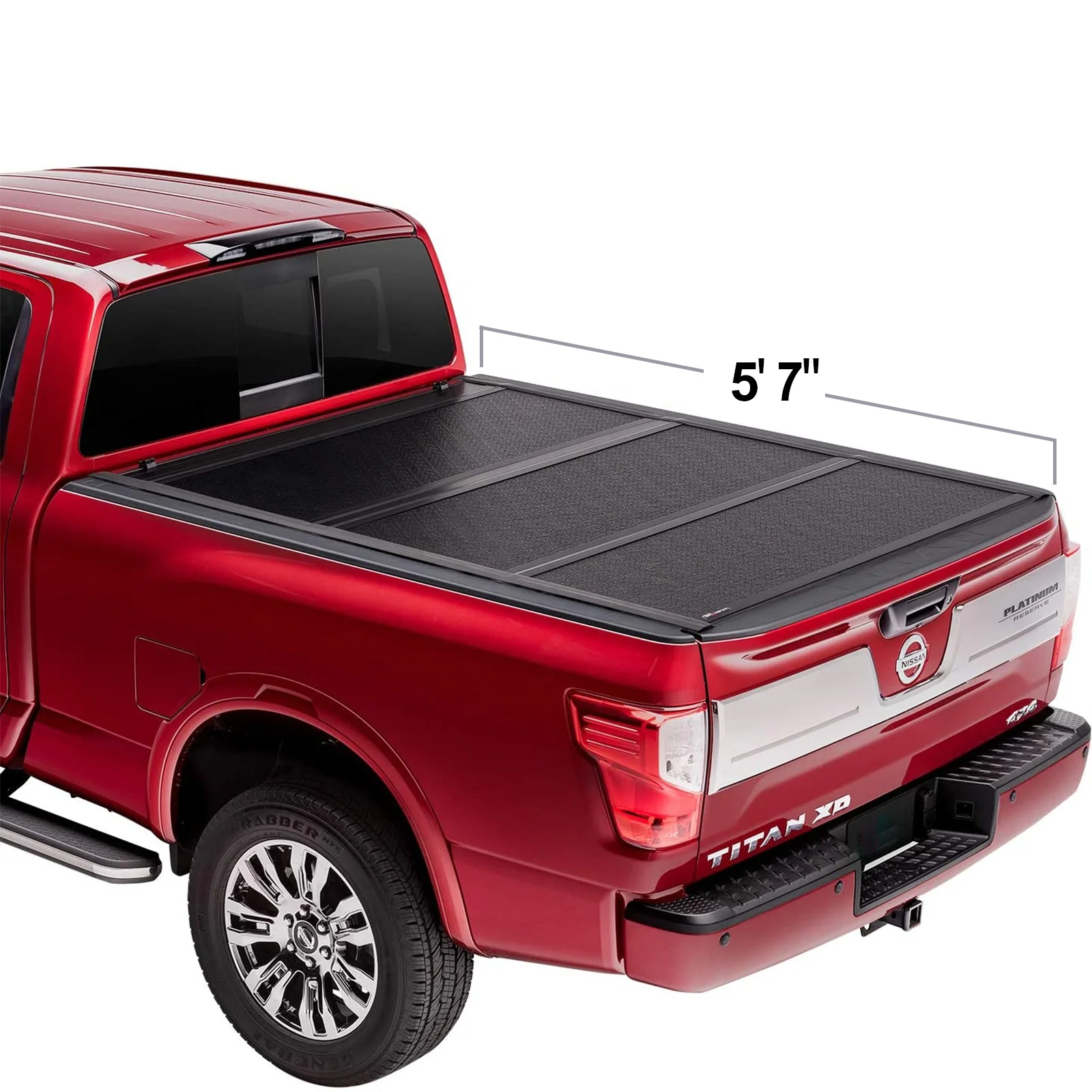 Factory Outlet Hard Three-Fold Retractable Aluminum Rolling Tonneau Cover for Nissan Pickup Truck
