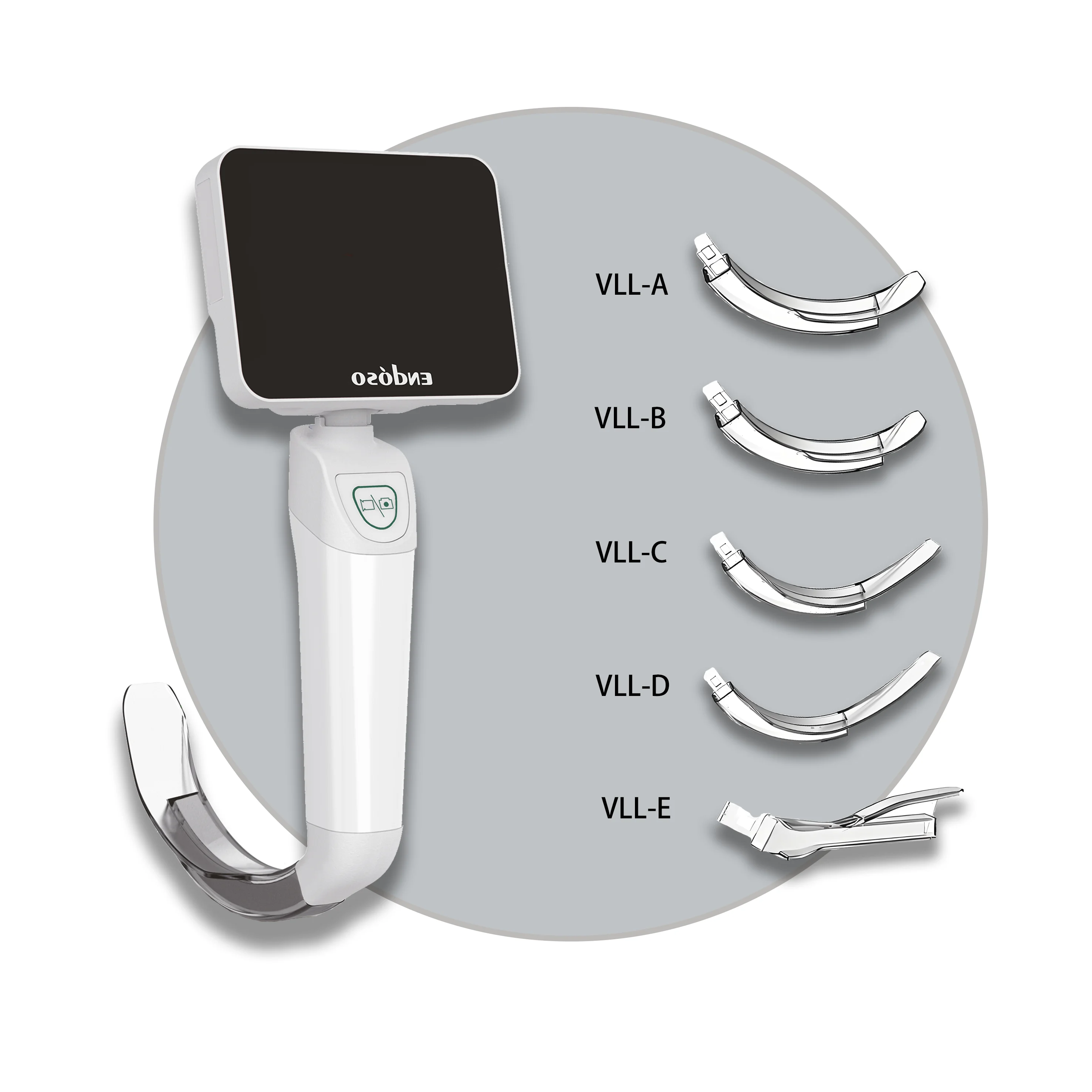 Endoso Manufacturer Medical Video Laryngoscope Surgical Endoscope set with 3.5 inch monitor and price