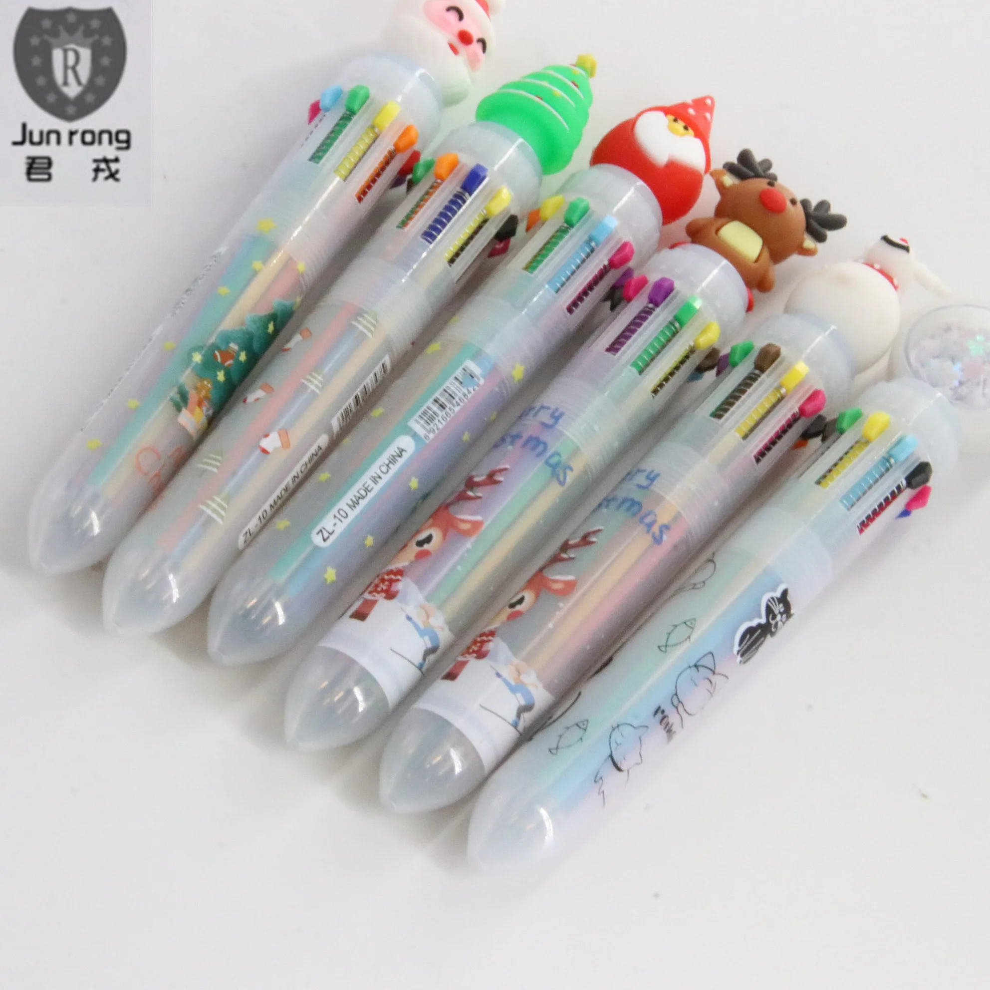 plastic animal cartoon ballpoint pens  christmas pen 10 color  pen kawaii canetas Multi color