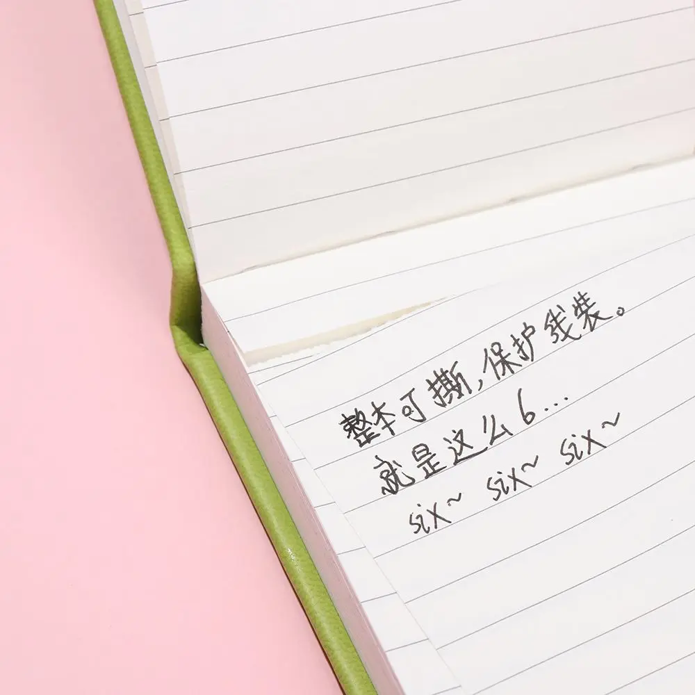 LIUSHUN Custom tear off Journals A7 PU Leather Hardcover Small Pocket Notebook Notepad With Elastic Band