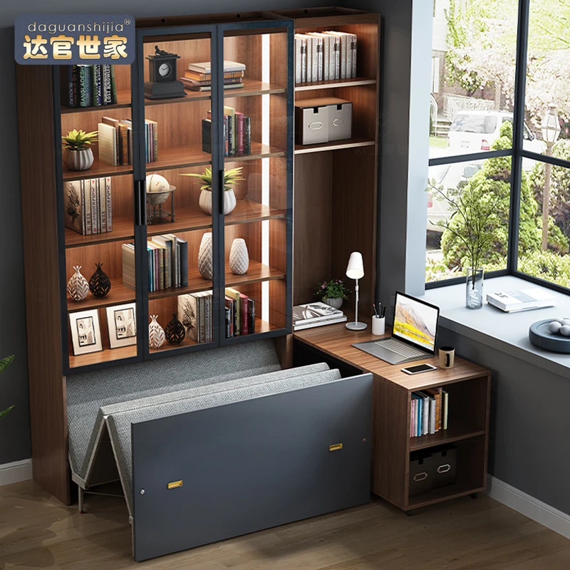 Lunch break folding bed office nap magic device bed home study computer desk invisible bed environmental protection plate