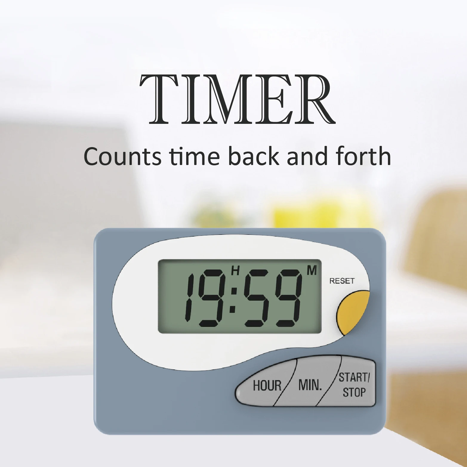 Standing digital lcd count-down kitchen