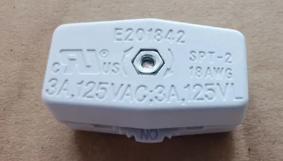 Through cord switch(on-off) For 18/2 Spt-2 Lamp Cord