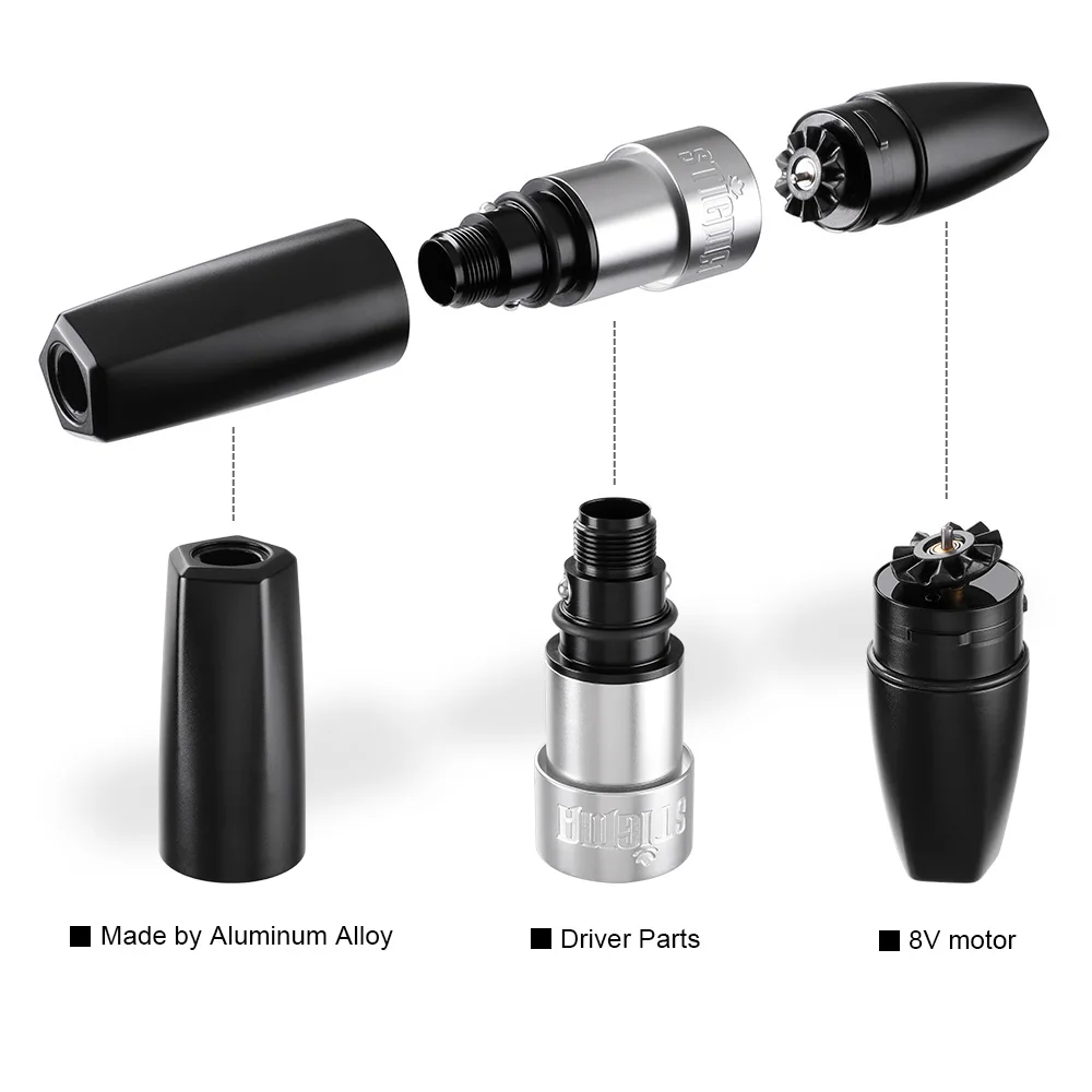 Stigma Rotary Tattoo Pen 3.0 mm Stroke Premium Quality Tattoo Machine 10 W Taiwan Motor with RCA Connection
