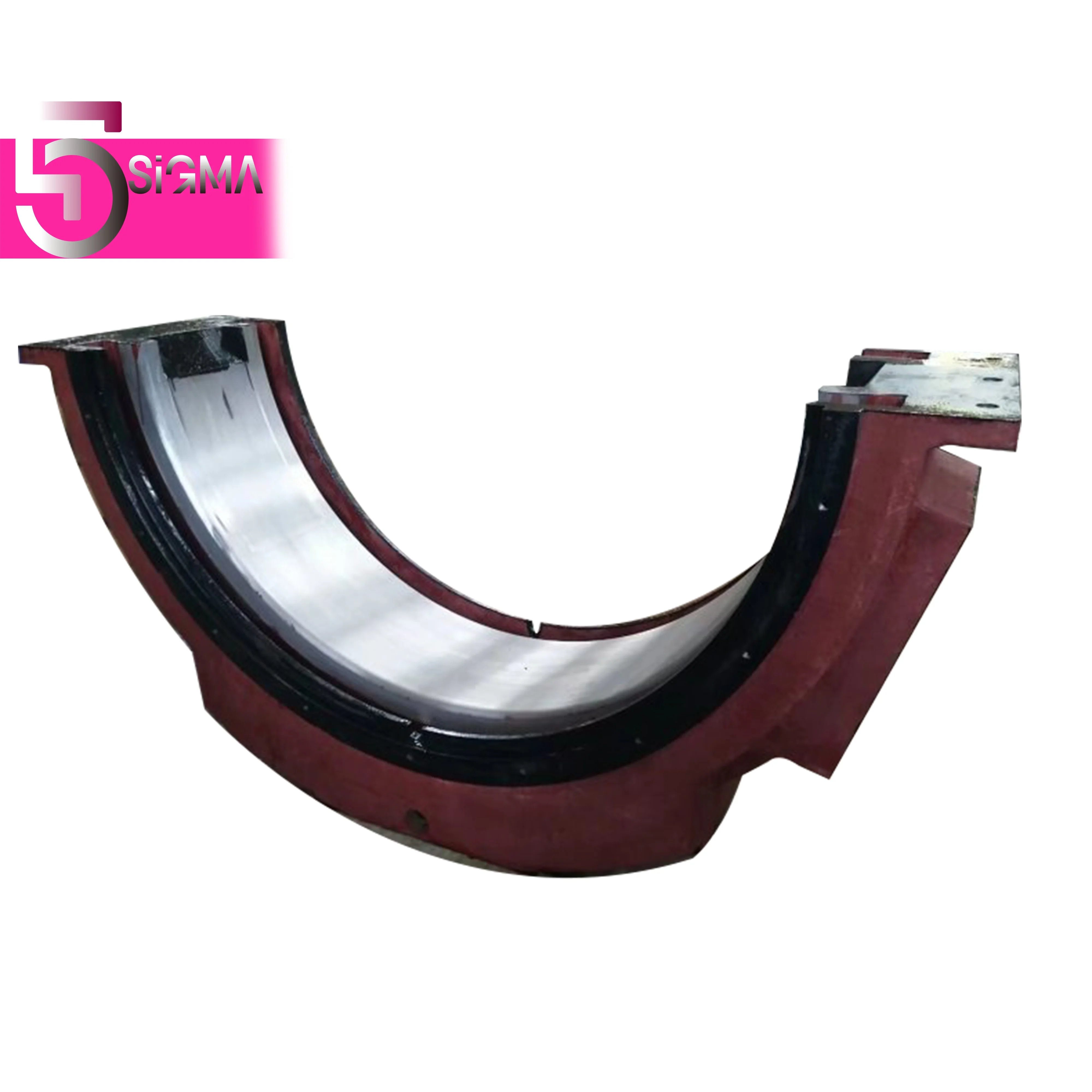 Coal mill  power plant iron casting plus Babbitt metal heavy duty customized bearing liner bearing bush