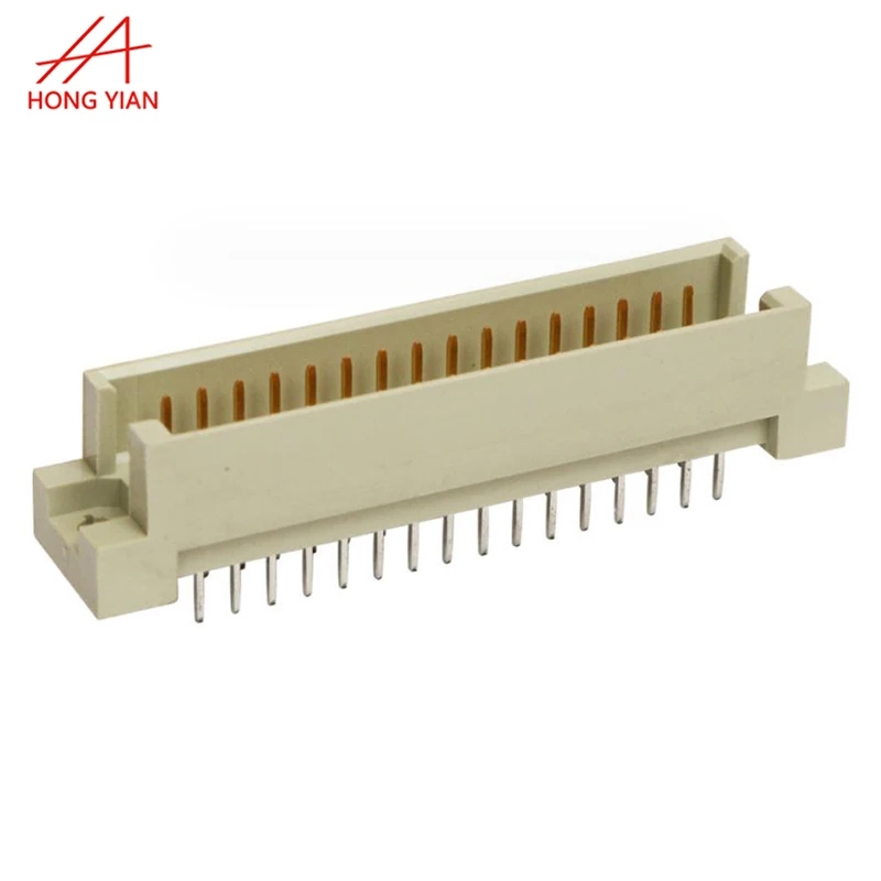 DIN 41612 Header and Receptacles Conn Din HDR Euro 32 pin 96pos 48P pcb RA Gold plating Male Connector