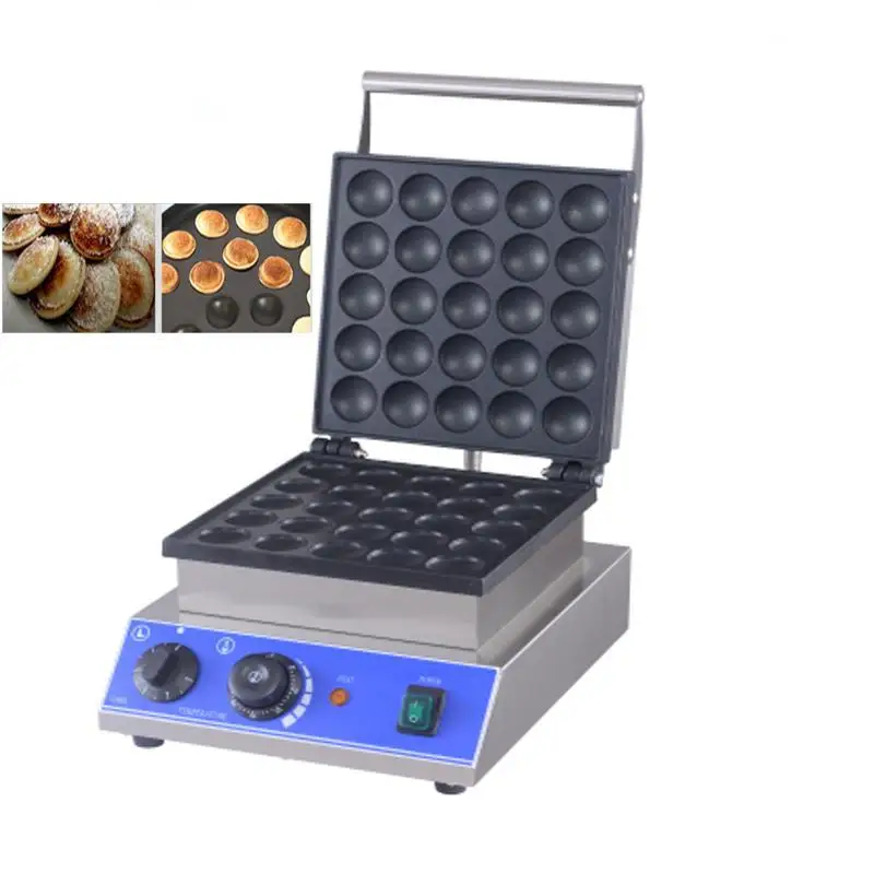 Commercial 25 Holes poffertjes grill maker small cake baking equipment mini pancake snack machine dorayaki machine