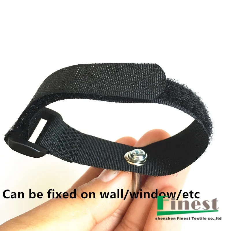 Free samples Customized Nylon mounting strap with Grommet velcroes Cinch Strap