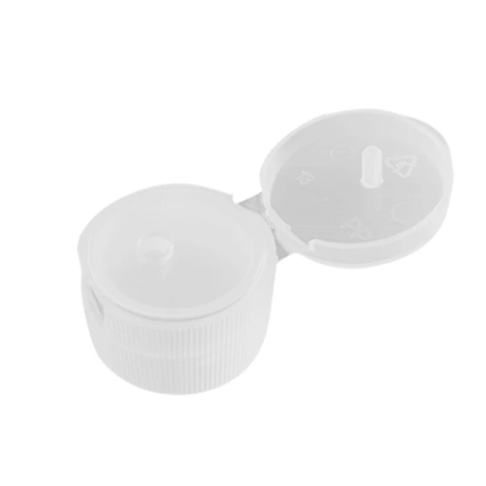 Standard 28/410 28mm White Plastic Flip Top Caps With Large Diameter