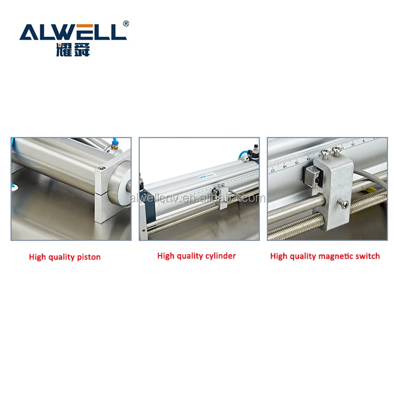 alwell 100mL-1000ml honey, oil, cosmetic emulsion paste cream filling machine