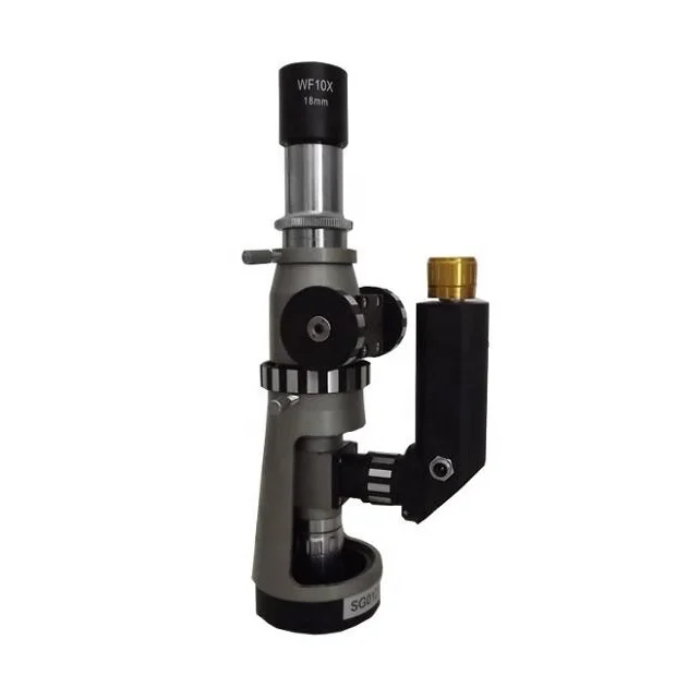 BJ-A Portable Handheld Metallurgical Microscope with Eyepiece (10X, 12.5X) & Magnetic Base
