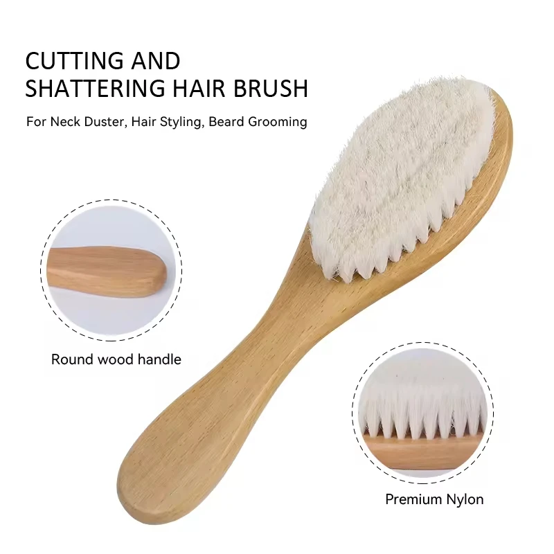 Hot Selling Good Quality Soft Bristles Hair brush Wooden Bristle Comb Wooden Baby Hair Brush For Newborns Massager
