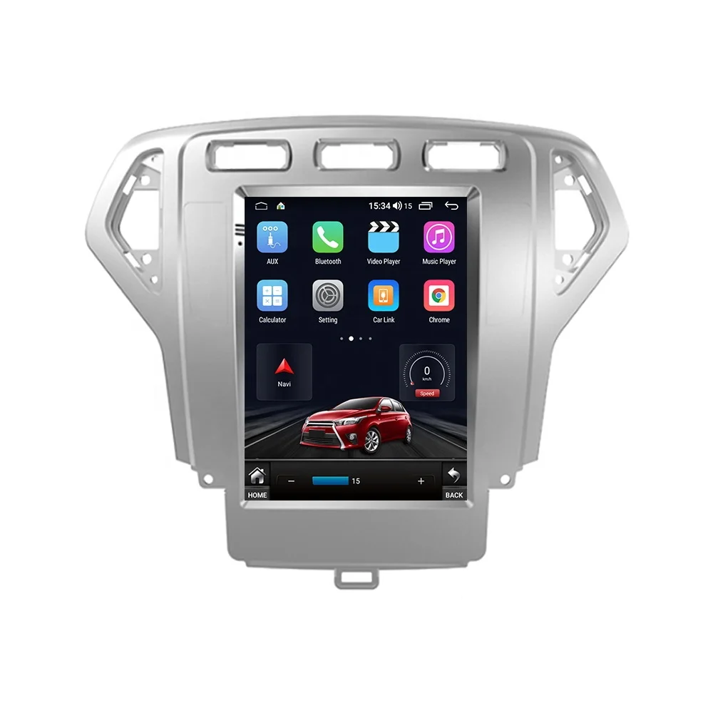 Автомагнитола RUISO Автомобильный плеер для Ford Mondeo mk4 2007-2010 GPS Tesla вертикальный экран
