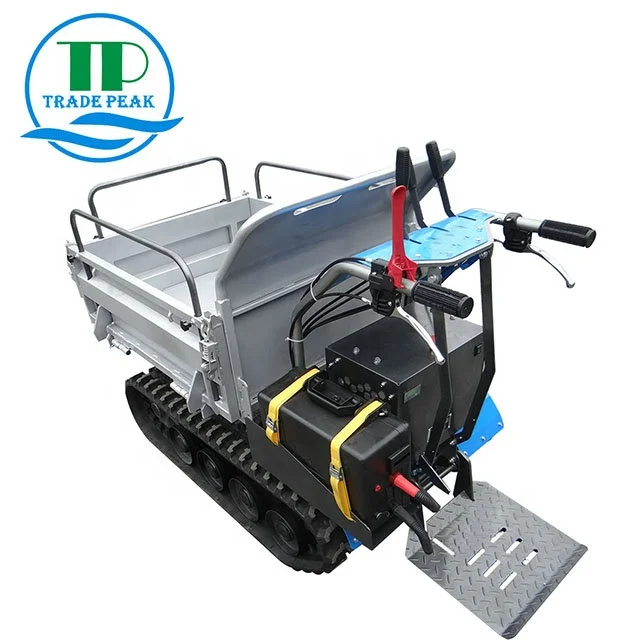 Electric Power Tracked Barrow 50Ah 500kg battery power barrow mini truck mini dumper
