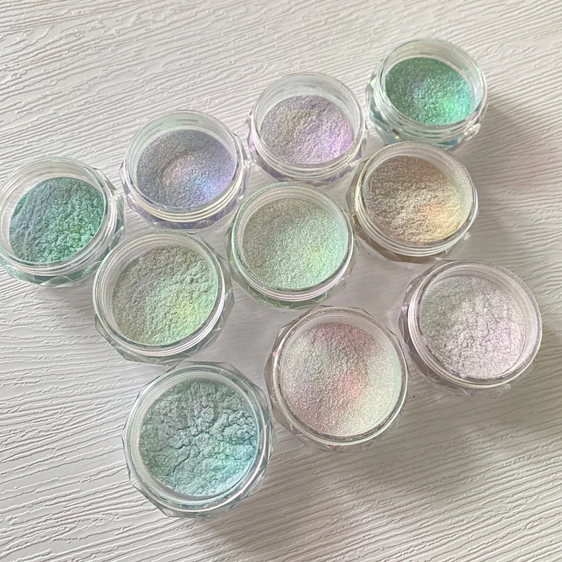 Acrylic Powder Vendors Bulk Nail Glitter Aurora Powder 10 Colors Nail Painting UV Gel Nail Polish Dashing Diva