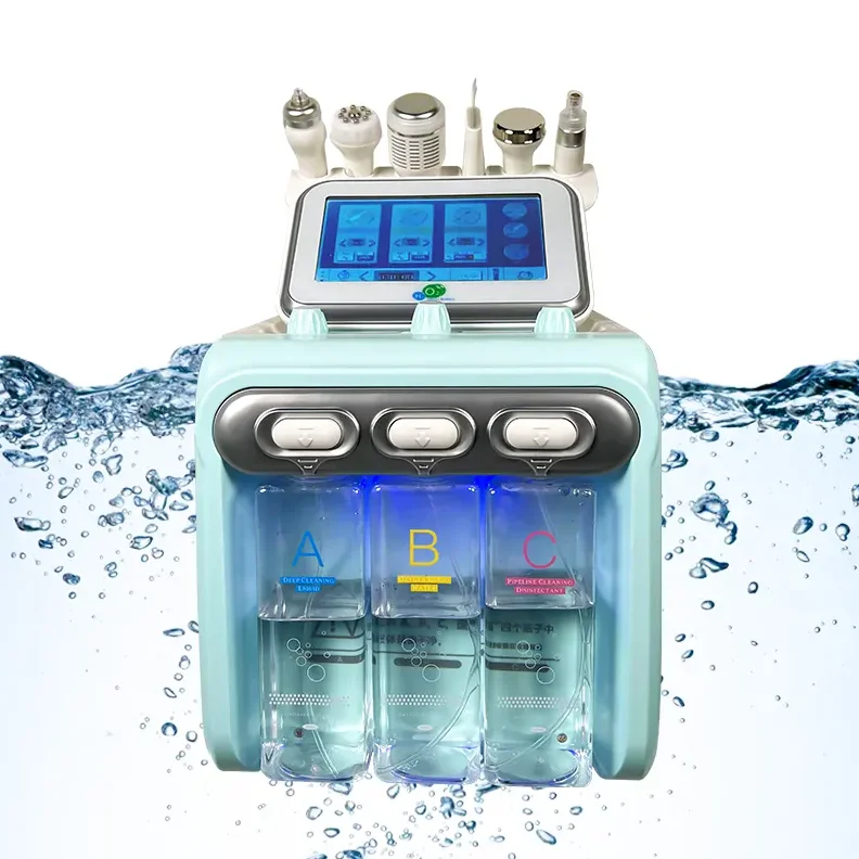 Skin Rejuvenation Hydra Peel Machine Oxygen Jet Peel Hydro Dermabrasion Beauty Jet Peel Facial Machine Beauty Salon 6 in 1