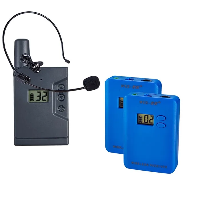 Global tour guide Version Frequency 200 Meters Wireless Audio Guides Whisper Intercom For Horse Riding ,Training,hajj,conference