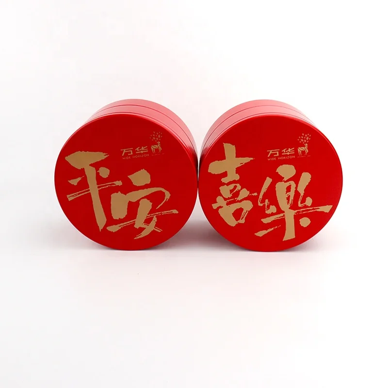 Hot Selling Round Metal Box Stackable Metal Cans Candy Box Tin Packaging