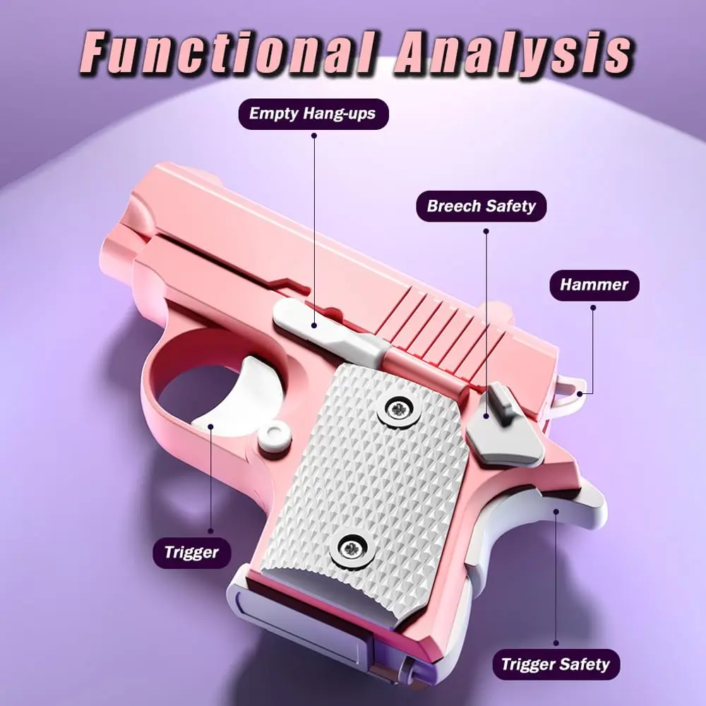 Игрушечный пистолет с 3D-принтом Гравитационный игрушечный мини-1911 пластиковый маленький для детей оптовая продажа