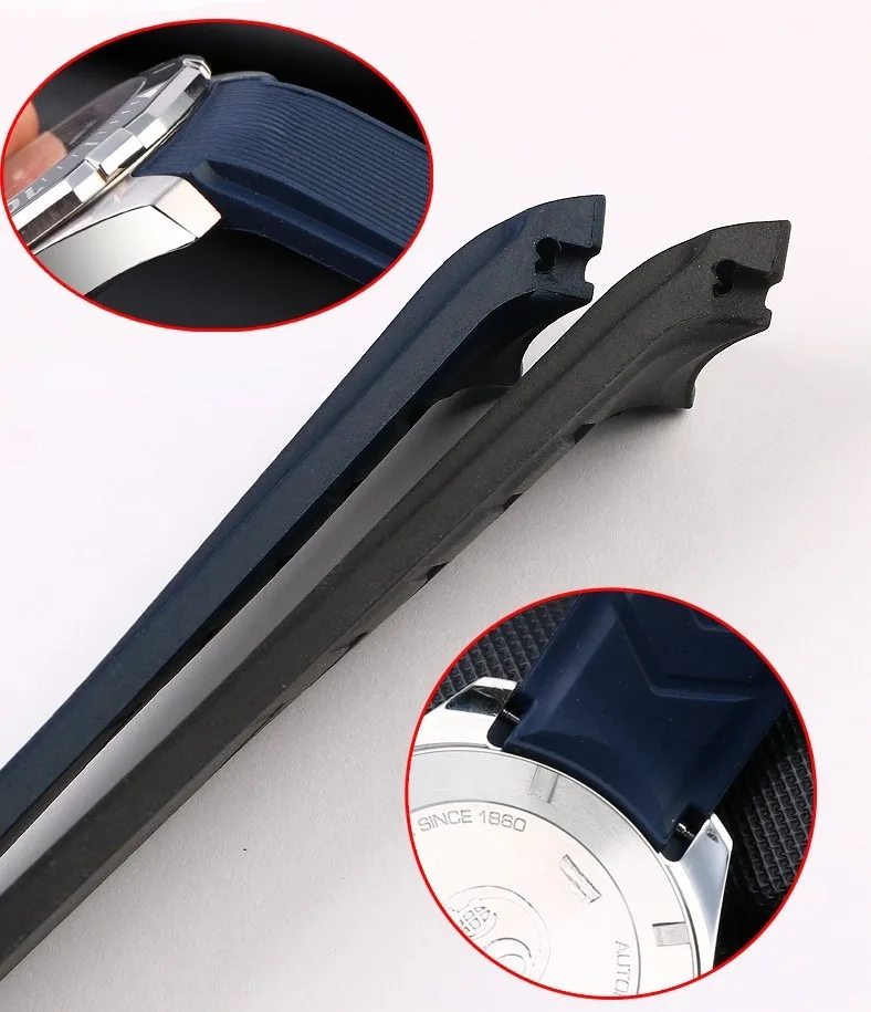 For TA-G-Heuer Aquaracers Carrera Monaco F1Watch Band Wristband Bracelet Belt Silicone Rubber Watch Strap 22mm24mm