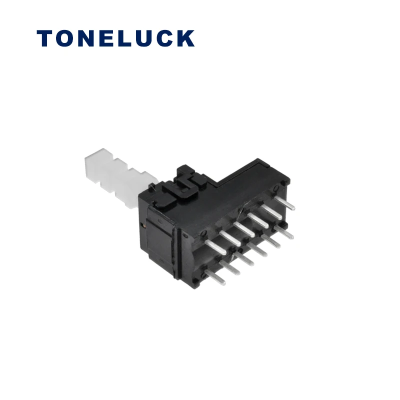 Push Button Latching Switch 4 Pole 12.5mm Pin Plunger