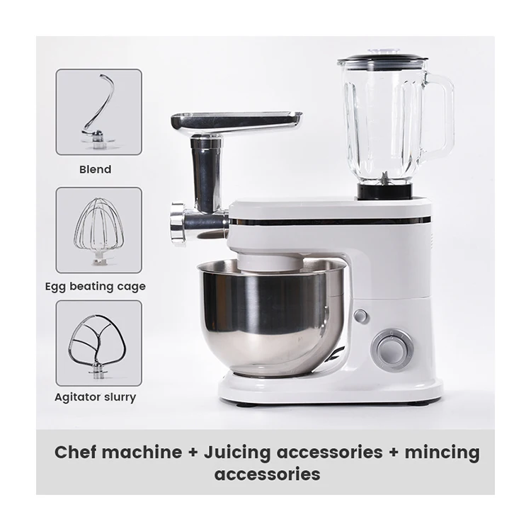 Commercial Cake Mill 3-in -1 Cake Dough Food Processing Machine Professional Intelligent Robot Multi-functional Vertical Blender