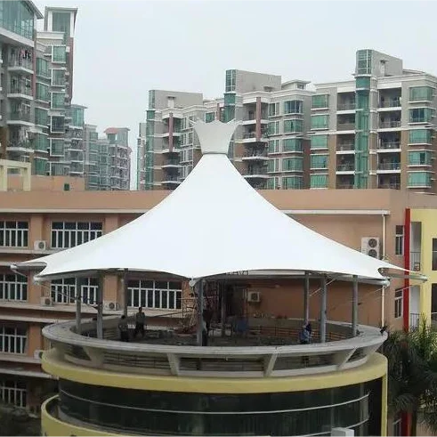 Современная высокопрочная Водонепроницаемая тканевая мембранная зонтик для использования на открытом воздухе в парке архитектурная мембрана