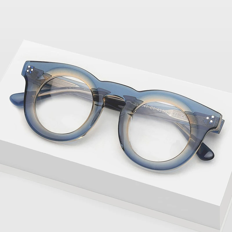 Высокое качество ацетатная оправа оптические очки Lentes круглые поляризованные