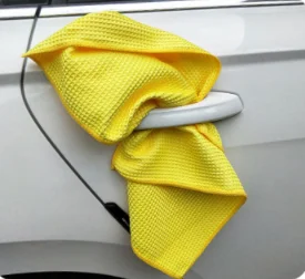  40*40CM color waffle weave microfiber absorbent car washing cleaning drying cloth towel