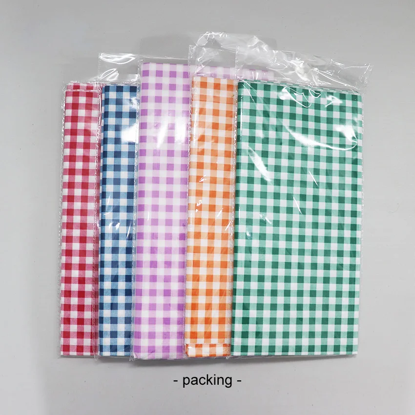 Custom Printed Cotton paper Table Cloth Disposable Wedding Table Cloth Colorful Printed Paper cover