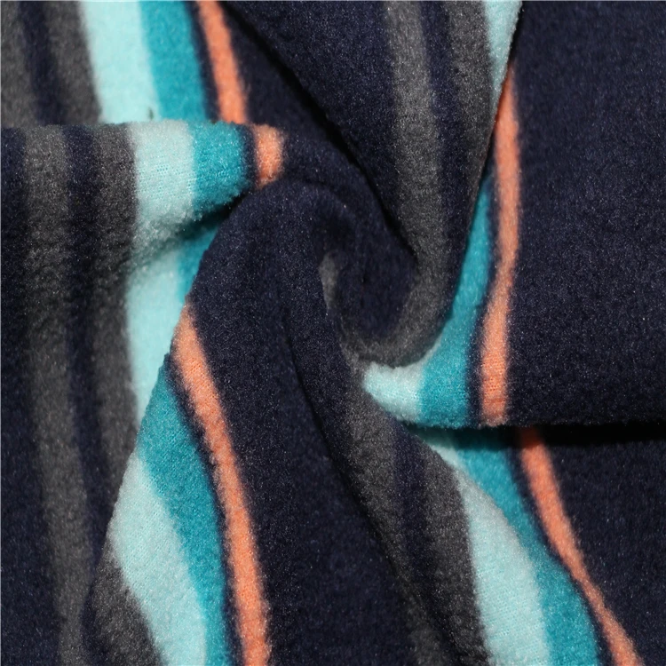 custom wholesale print terry cloth fabric 100 polyester polar fleece fabric for jacket