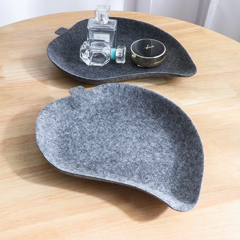Creative Home Dinner Plate Fruit Plate Felt Living Room Table Candy Dried Fruit Tray for Snack storage tray