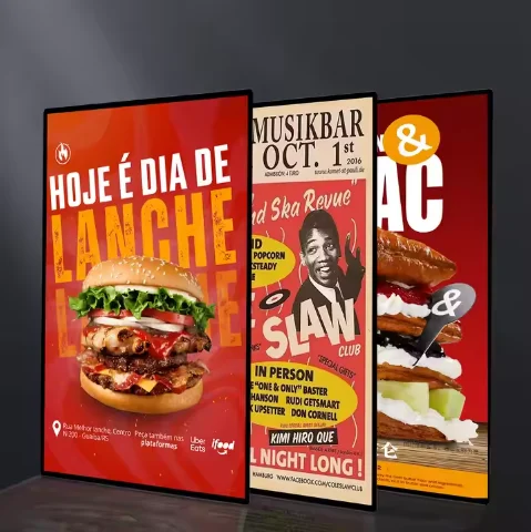 Wholesale Led Luminous Photo Frame Poster Store Fashion Luminous Photo Frame Menu Board