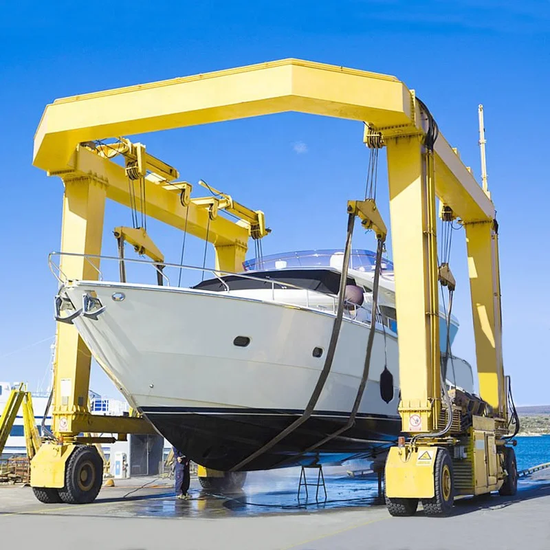 Лодочный подъемный кран 200 т яхтенный лодочный для маленькой лодки