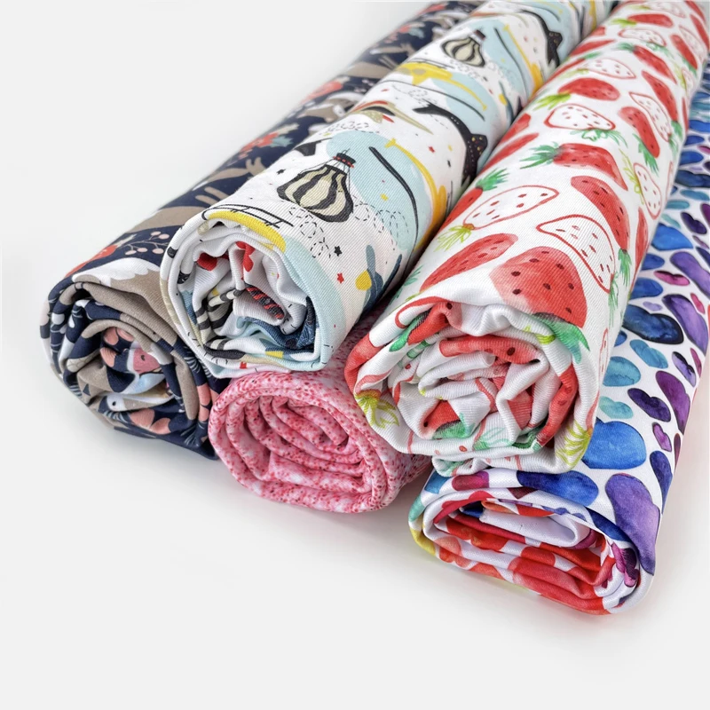 Прямая поставка с завода, цифровая печать, Бамбуковая французская махровая ткань 280-300gsm