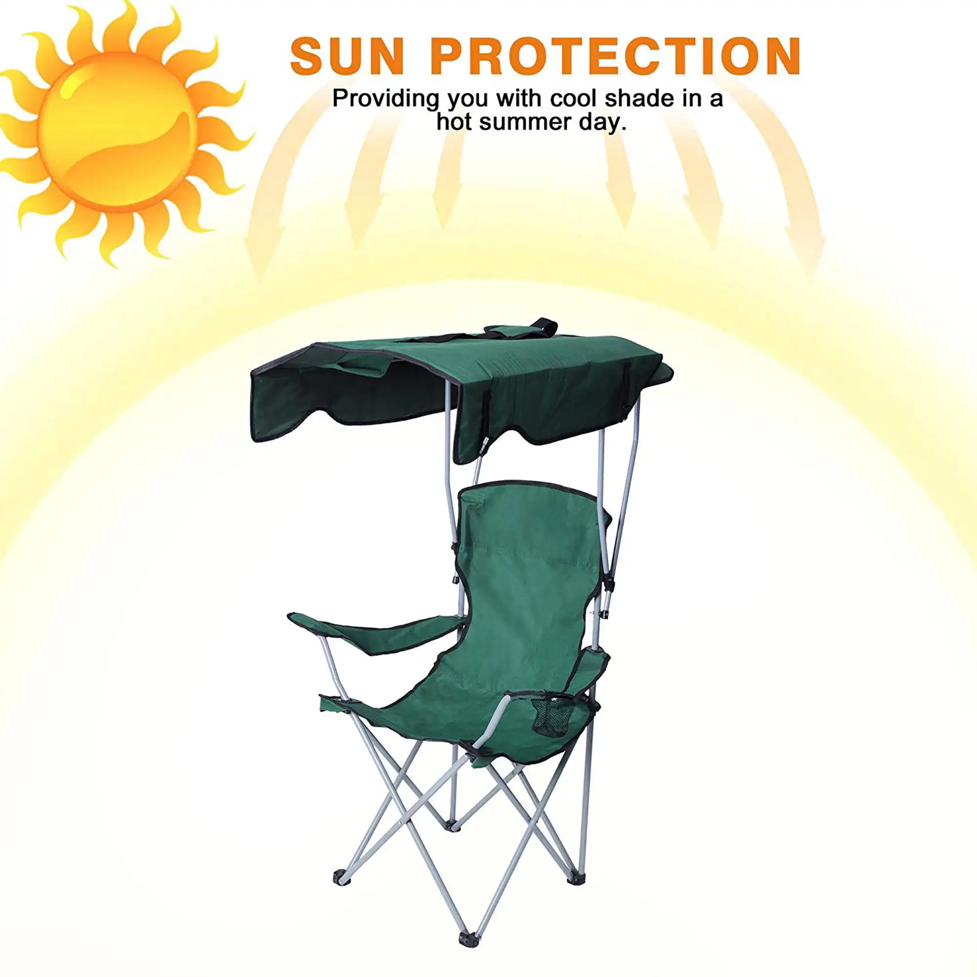 manufacturer outdoor camp heavy duty  camping chair fishing custom portable folding camping chair foldable wholesale with canopy