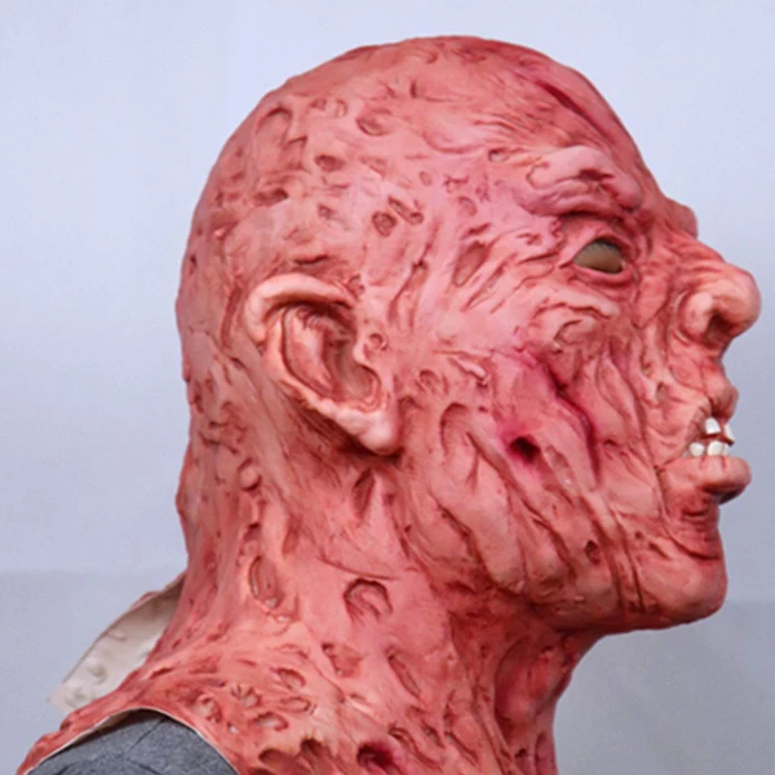 iStapromo Gifts Realistic Adult Party Costume Horror Mask Deluxe Freddy Krueger Mask Scary Dance Carnival Cosplay Zombie Mask