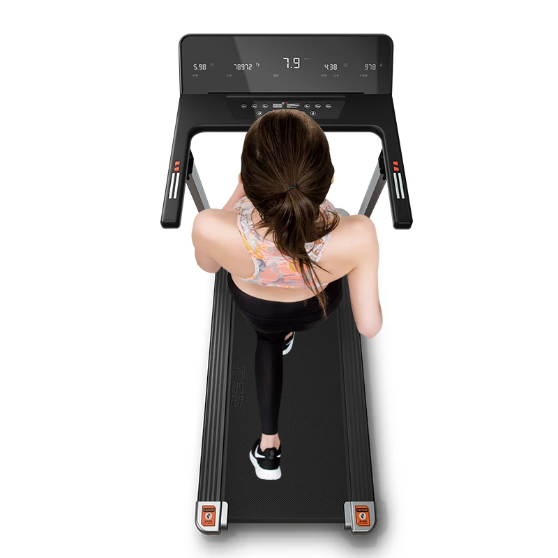 YPOO super shock absorption super folding electric treadmill fitness mini running machine with  YPOOFIT APP