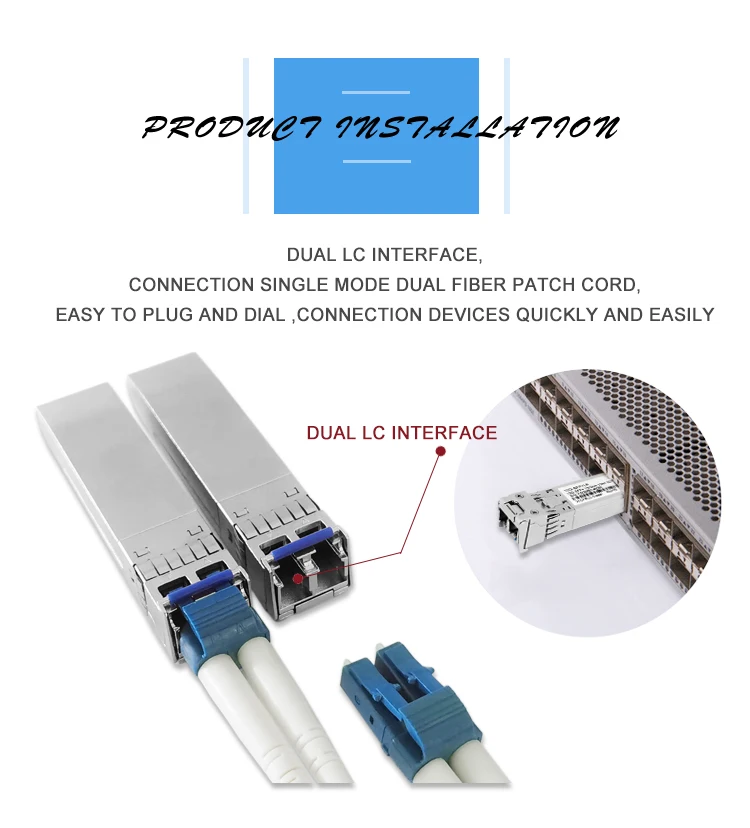 Factory Price 10Gb SFP LR  transceiver 10KM modulo transceptor sfp+TransceiverSingle ModelDual fiber DDM fiber optical Equipment