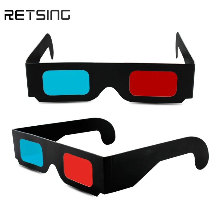 3D Virtual Reality Red Blue Glasses for Move Game Dimensional Anaglyph Video TV