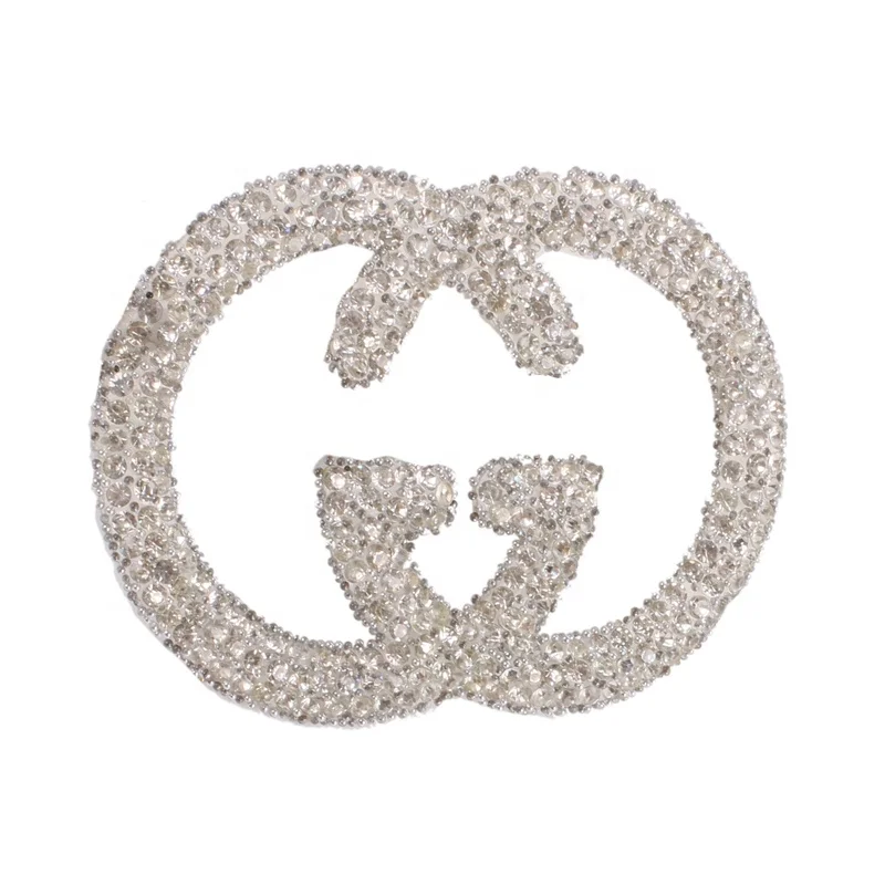 Accept custom hot Fix 3D Crystal Rhinestone Alphabet Decal patch