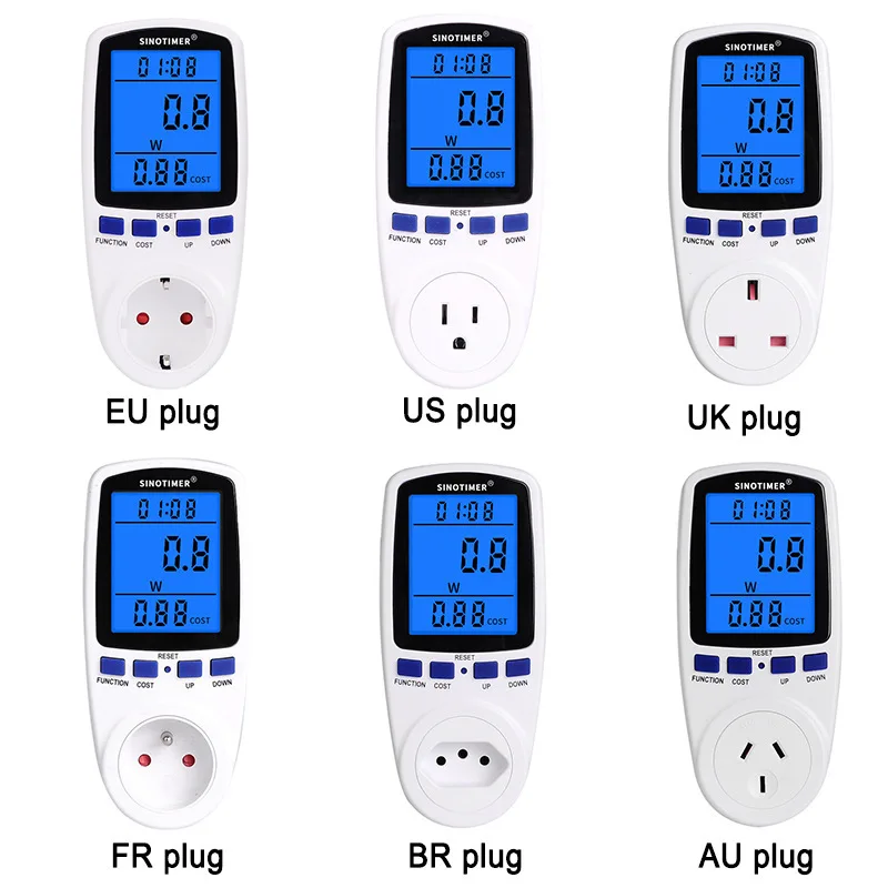 Au, Us, UK, Germany Type Weekly Digital Programmable Timer Switch Socket