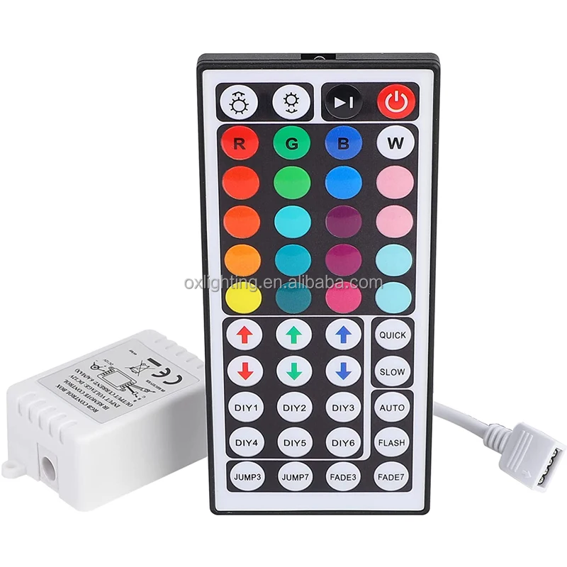 Led Controller 44 Key Lighting Control Ir Remote  Rgb Led Strip Light Controller Controlador for 5050 2835 RGB LED Strip
