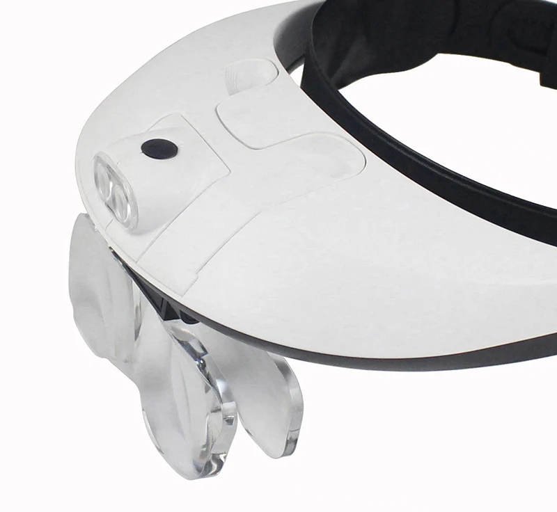 1X 1.5X 2X 2.5X 3.5X Reading LED Lamp Wearing Magnifying Glass Replaced Lens for Older Reading Glass