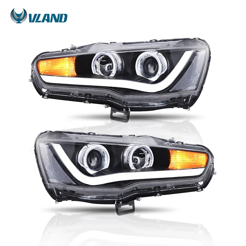 Vland factory wholesale manufacture  accessories car For lancer 2010-up led head lamp