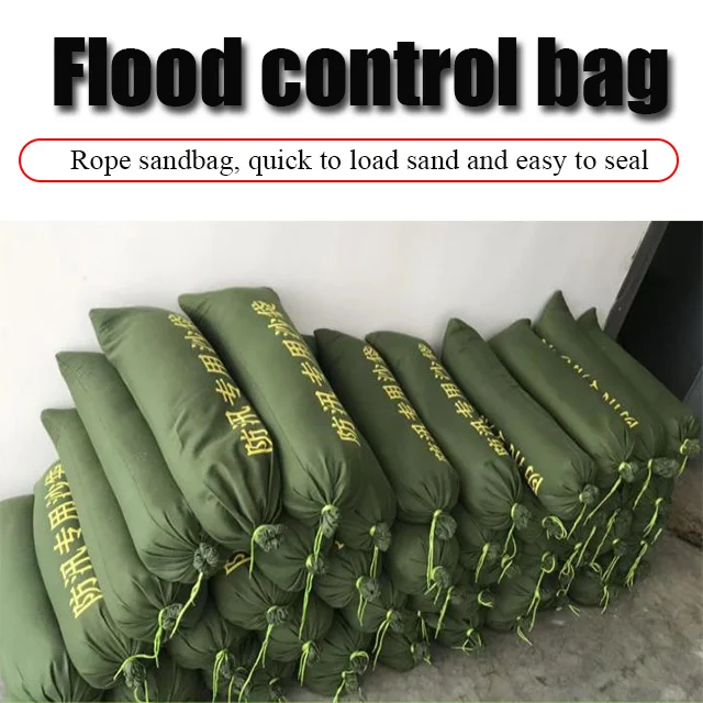 natural disaster flood control and thickened canvas rope sandbags Flood control sandbag
