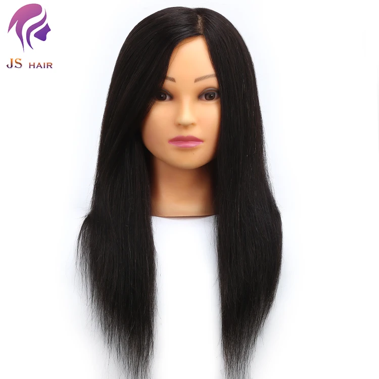 Human Hair Mannequin Head Black Practice Training Head,Indian Hair Mannequin Head Price Wholesale for Barber
